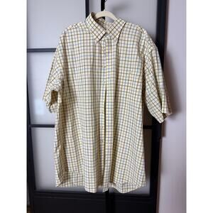 Scott Barber Short Sleeve Button Down Pocket Shirt Size XXL
